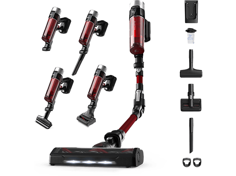 REACONDICIONADO Seminuevo Bueno Aspirador escoba - Rowenta RH2079WO X-Force Flex 9.60 Animal Care, 200W, 0.4 L, 45 min, Tecnol. Ciclónica, 3 modos