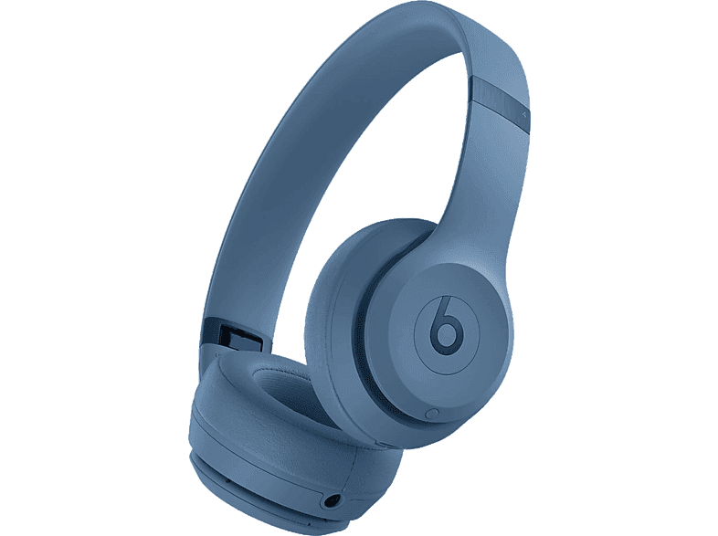 Auriculares inalámbricos - Beats Solo 4, Supraaurales, Bluetooth, 50h Autonomía, iOS y Android, Azul pizarra