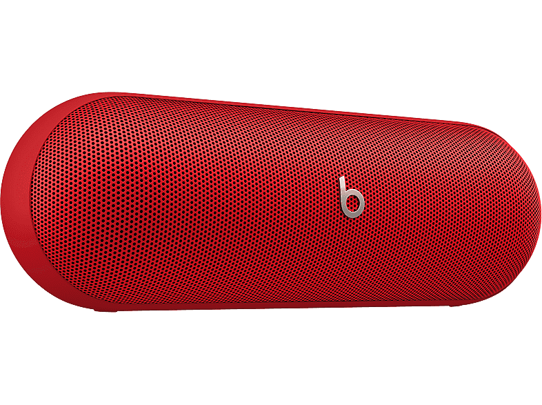Apple Beats Pill, Altavoz Bluetooth inalámbrico, Cargador portátil USB-C, Hasta 24 horas de batería, IP67, Apple y Android, micrófono, Rojo llama