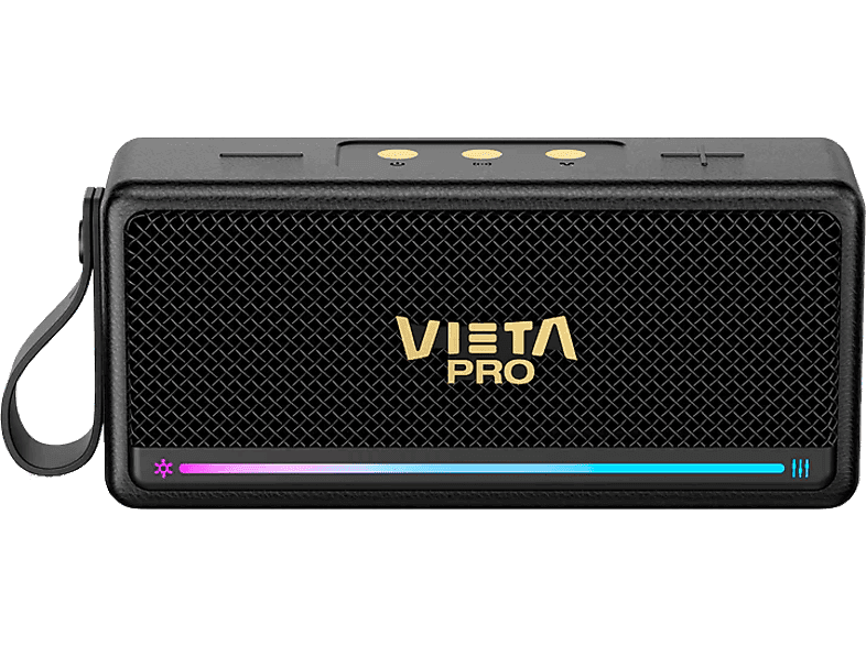 REACONDICIONADO Seminuevo Muy bueno Altavoz inalámbrico - Vieta Orpheo, 25 W, Bluetooth, 10 h Autonomía, True Wireless, IPX7, USB, Negro