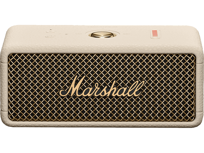 Altavoz inalámbrico - Marshall EMBERTON III, 76 W, Bluetooth, Autonomía 32 h, Micrófono, Cream