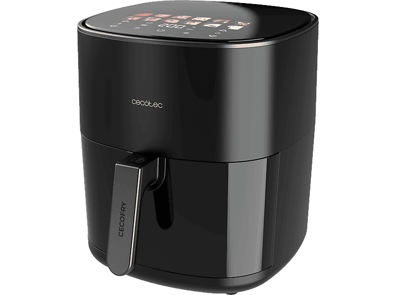 Freidora de aire - Cecotec Cecofry&Grill Duoheat 6500, 3 en 1, 6.5 l, Black