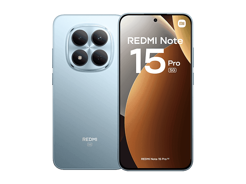 Xiaomi Redmi Note 15 Pro 5G, Azul glaciar, 256 GB, 8 GB RAM, 6.83" CrystalRes AMOLED, MediaTek Dimensity 7400-Ultra, 6580 mAh