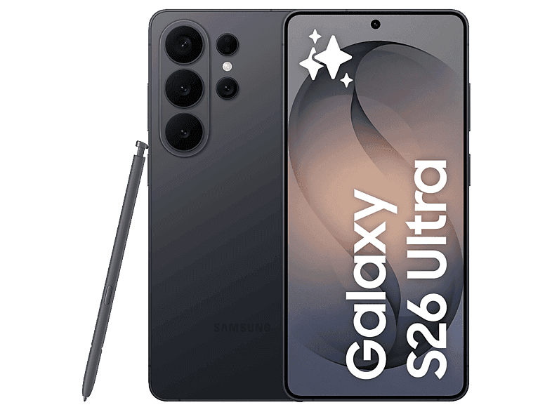 Samsung Galaxy S26 Ultra, Negro, 512 GB, 12 GB RAM, 6.9" QHD+, Qualcomm Snapdragon 8 Elite Gen 5, 5000 mAh, Android 16