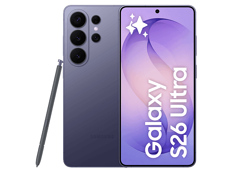 Samsung Galaxy S26 Ultra, Violeta, 512 GB, 12 GB RAM, 6.9" QHD+, Qualcomm Snapdragon 8 Elite Gen 5, 5000 mAh, Android 16