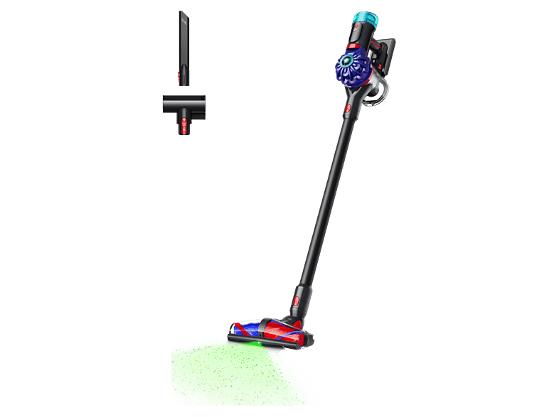 Aspirador escoba - Dyson V10 Konical™, Potencia succión 150 AW, Autonomía 60 min, Accesorios, Negro