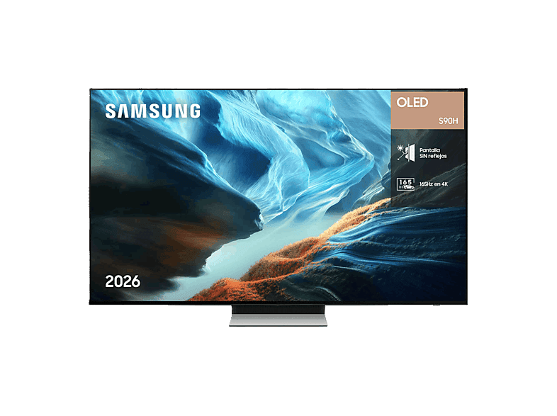TV OLED 55" - Samsung TQ55S90HAEXXC, OLED 4K, NQ4 AI Gen3 Processor, Smart TV, Tecnología Sin Reflejos, Full AI,  Negro