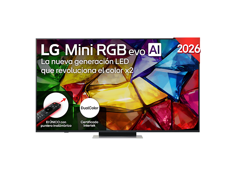 TV RGB Mini LED 65" - LG 65MRGB87B6B, UHD 4K, Procesador Inteligente α8 AI Processor 4K Gen3, Smart TV, DVB-T2 (H.265), Negro