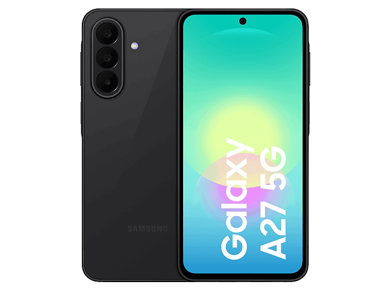 Samsung Galaxy A27 5G, Negro, 128 GB, 6 GB RAM, 6.7" FHD+ Super AMOLED, Qualcomm Snapdragon 6 Gen 3, 5000 mAh, Android 16