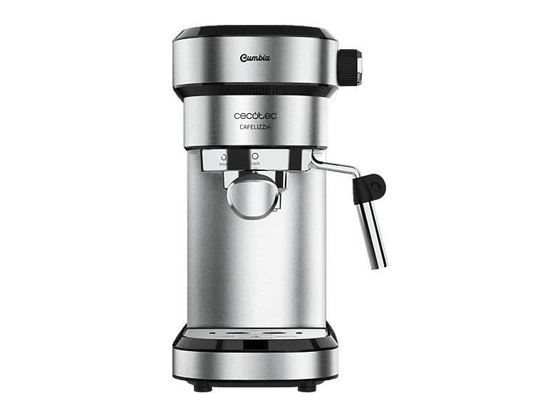 Cafetera express - Cecotec Cafelizzia 790 Steel, 1350W, Calentamiento rápido, 20 bar, 1.2 L, 1-2 cafés, Inox