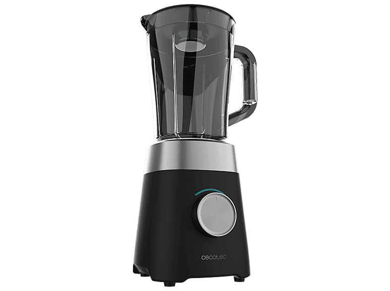 Batidora de vaso - Cecotec Power Black Titanium 1300MAX B, 1300 W, 1.5 l, Pica Hielo, 2 Velocidades, Negro