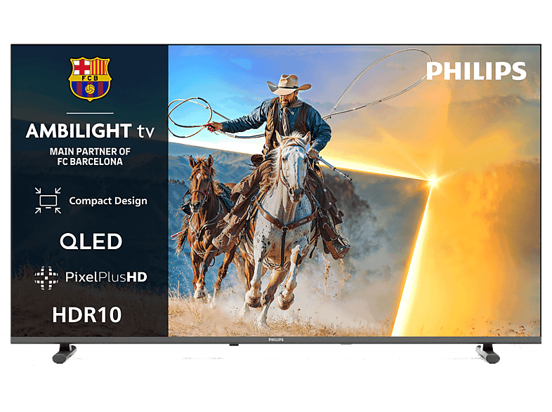 TV QLED 40" - Philips 40PQS6901/12, Full-HD, Pixel Plus HD, Smart TV, DVB-T2, Ambilight, HDR 10, Negro