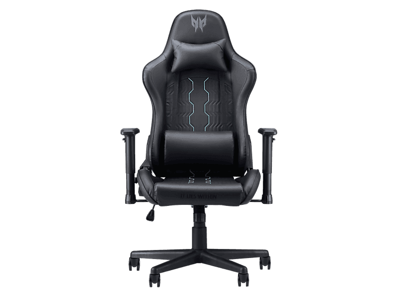 Silla gaming - Acer Predator gaming Rift GO 331, 4D, Ajustable en altura, anchura y profundidad, Giratoria, Peso máximo 120 kg, Negro