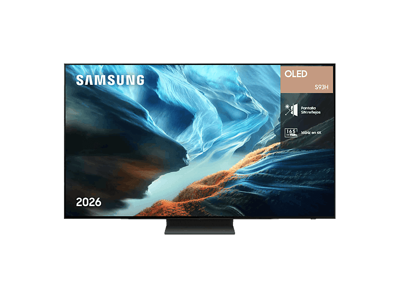 TV OLED 77" - Samsung TQ77S93HATXXC, OLED 4K, NQ4 AI Gen3, Smart TV, Full AI, Sin Reflejos, Negro