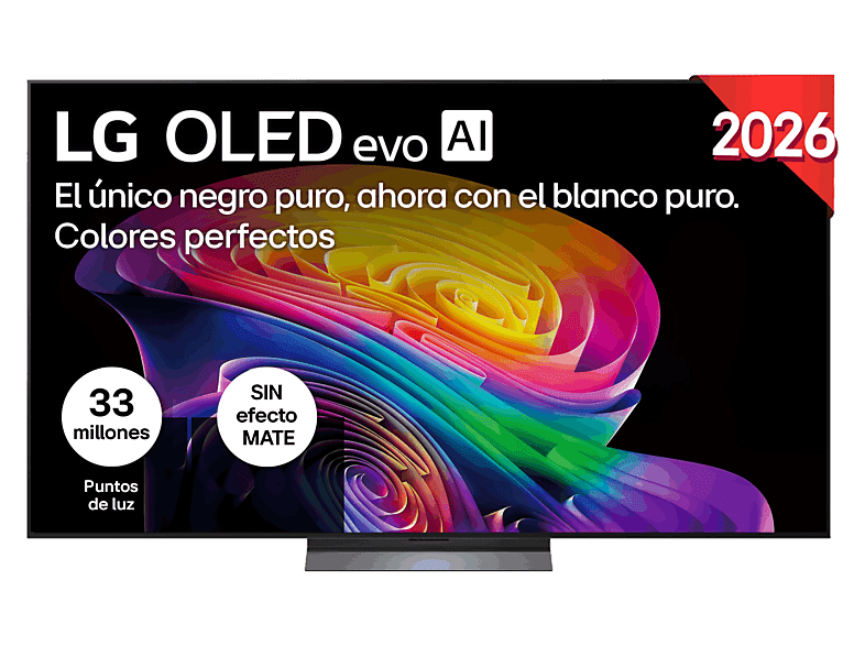 TV OLED 77" - LG OLED77C65LA, OLED 4K, Procesador Inteligente α11 AI Processor 4K Gen3, Smart TV, DVB-T2 (H.265), Negro
