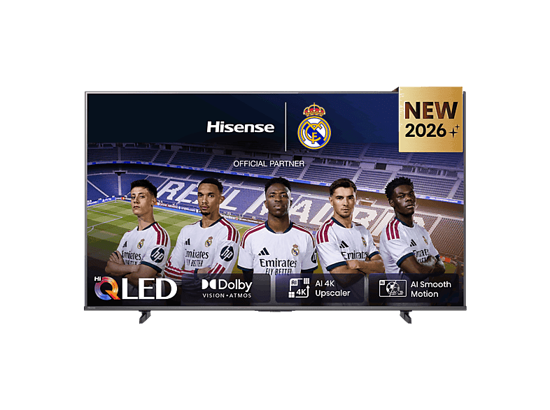 TV QLED 55" - Hisense 55E7S, QLED 4K, Escalador 4K IA, Modo Juego Plus, Dolby Visión IQ, Negro