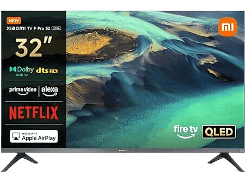 TV QLED 32" - Xiaomi 32 F PRO, HD-Ready, ARM Cortex-A55, Smart TV, Negro