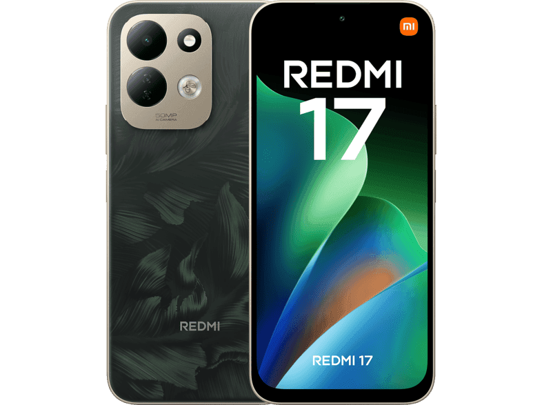 Xiaomi Redmi 17, Verde, 256 GB, 4 GB RAM, 6.9" LCD HD+, MediaTek Helio G91-Ultr, 7500 mAh