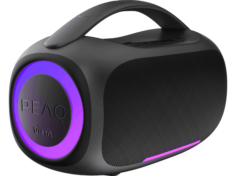 Altavoz bluetooth - PEAQ Power Max 2, 60 W, Bluetooth, 8 h de autonomía, Negro