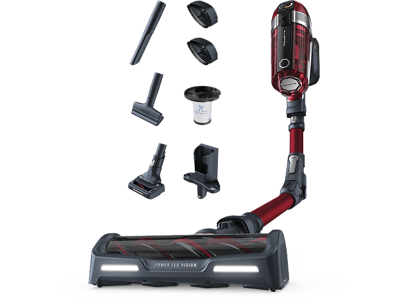 REACONDICIONADO Seminuevo Muy bueno Aspirador escoba - Rowenta RH9829WO X-Force Flex 11.50 Animal Care, 130 AW, 0.9 L, 45 min, Tecnología Ciclónica