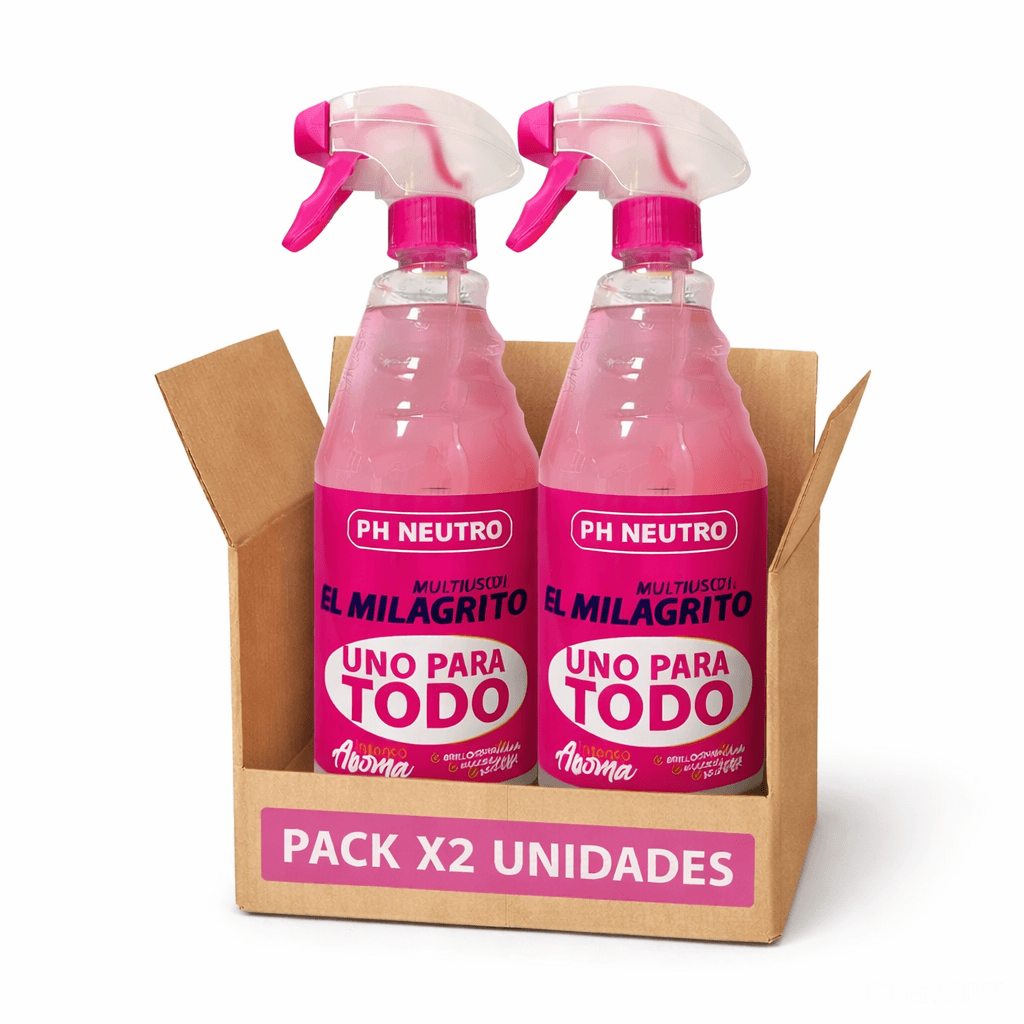 Milagrito Multiusos de 750ml - pack Aroma Intenso, PH Neutro Uno para Todo
