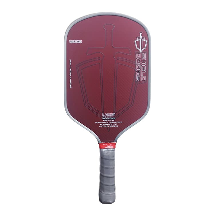 Pala De Pickleball SWORD&SHIELD Con Mecanizado Integrado Calor Núcleo De Polipropileno Césped De Miel Gran Spot Dulce 16MM Grueso Textura