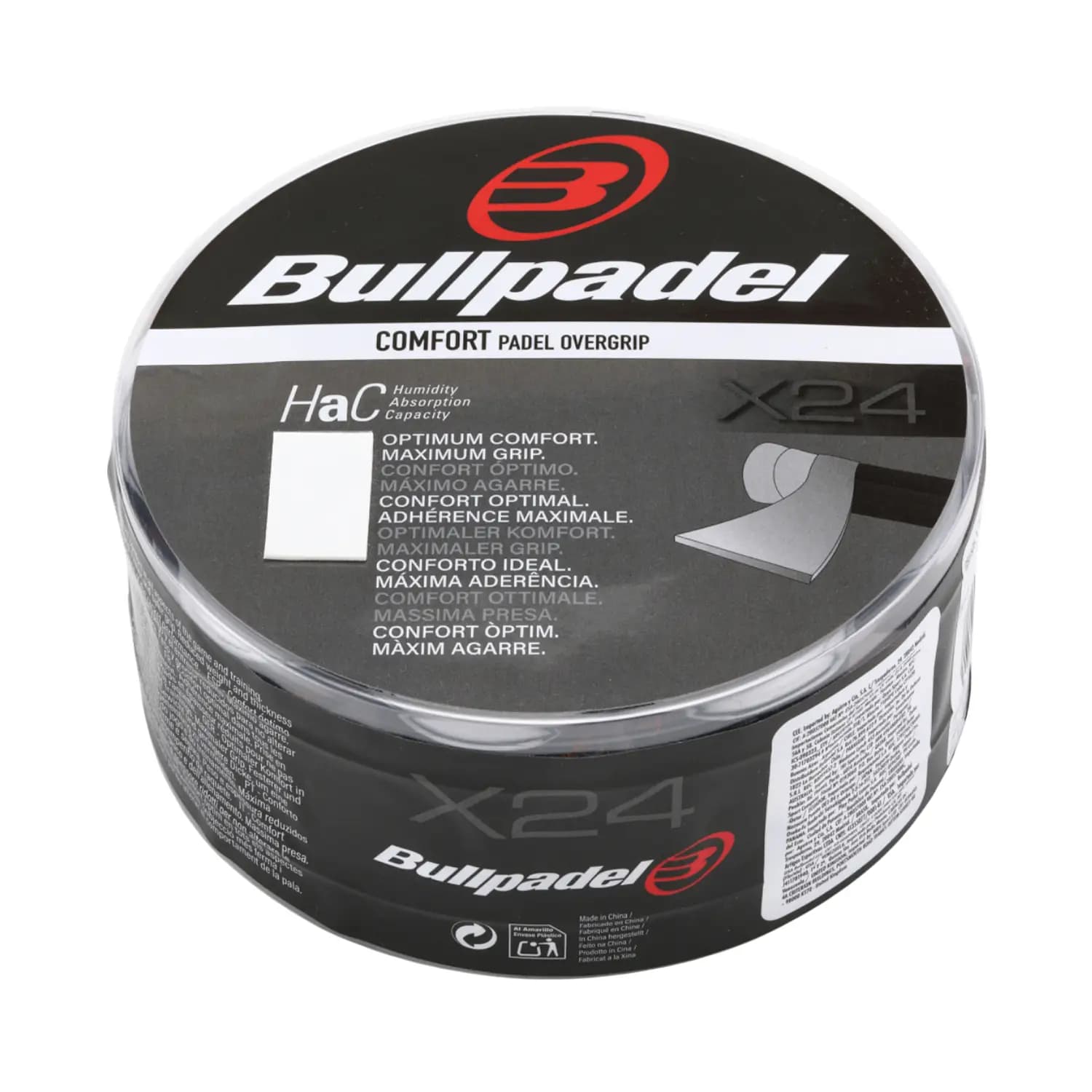 Cubo 24 Uds. Overgrip Bullpadel Comfort Gb1605