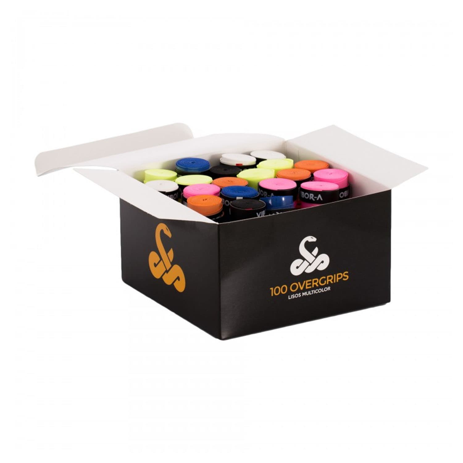 Overgrips Vibor-A Colores para Pádel y Tenis | Packs de 10 a 100 Unidades | Máximo Agarre, Confort y Absorción | Multicolor