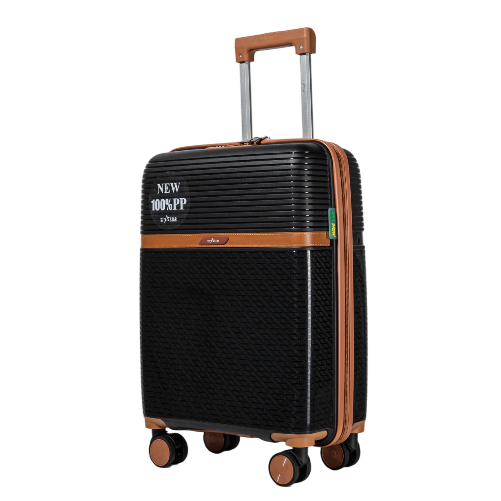 S7 STAR Maleta Mediana 24 pulgadas,Equipaje facturable (capacidad 15kg) Material PP,Ligera y Resistente,maletas de cabina pequeñas y neceser,Cerradura Antirrobo Insertada, Combinación de 3 dígitos, Ruedas Silenciosas 360º Dobles Giratorias,65*45*26cm