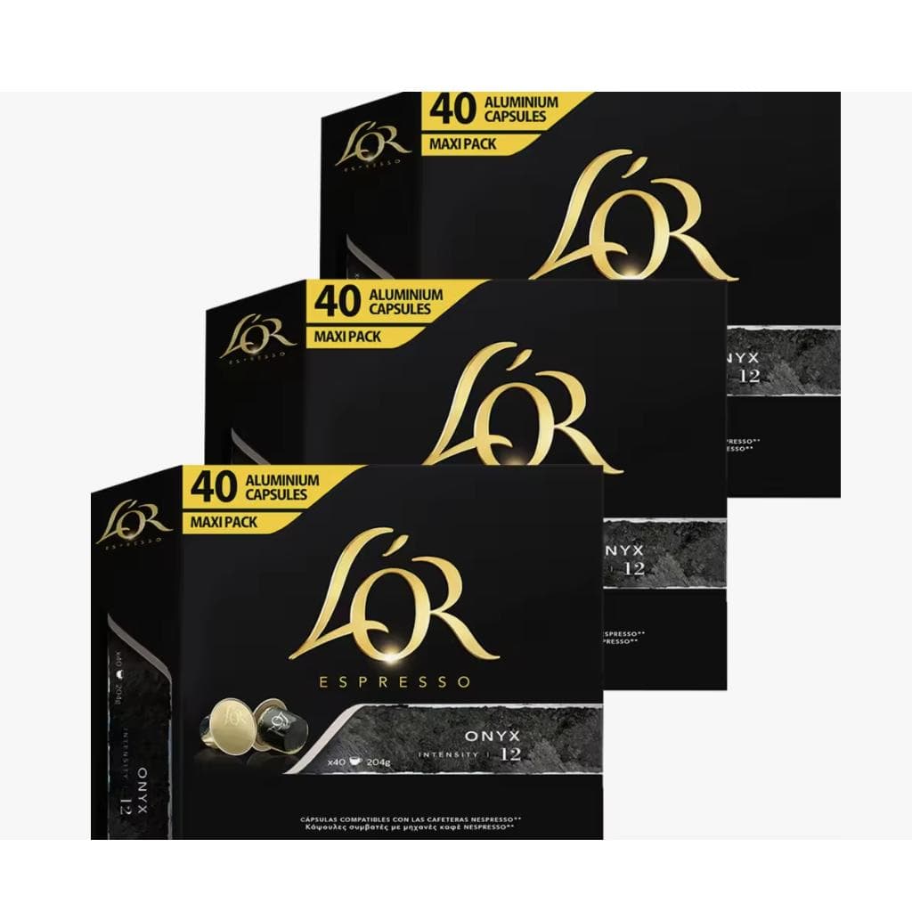 L'OR ESPRESSO café total 120 capsulas 20 cápsulas *6pack onyx