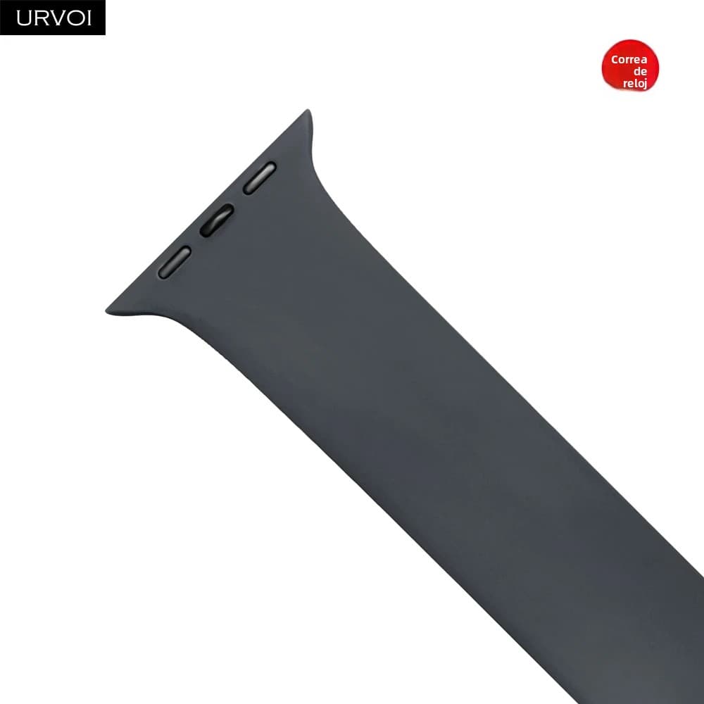 URVOI Anillo De Silicona Para Apple Watch Serie 3 2 1 Ultra 10 9 8 7 6 SE Correa De Goma Líquida Suave Para Reloj iWatch