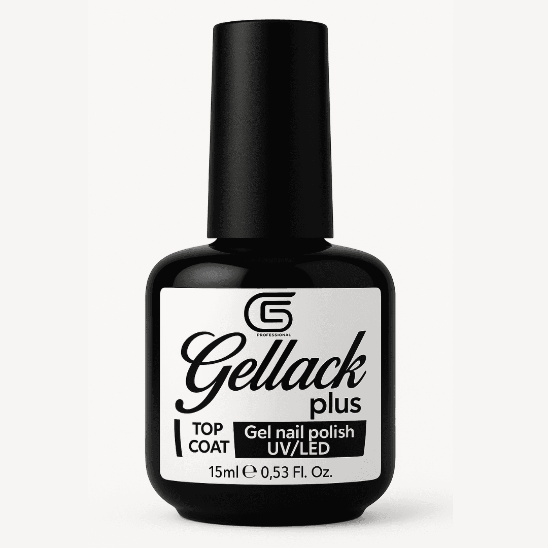 TOP COAT GELLACK PLUS ESMALTADO SEMIPERMANENTE ALTO BRILLO C5 COSMETICS 15ML