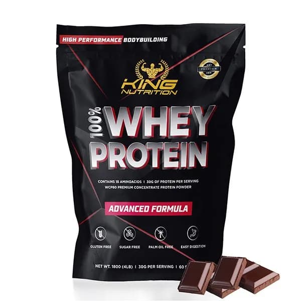 King Nutrition 100% Whey Protein 1,8kg King Nutrition Proteína Concentrada.*