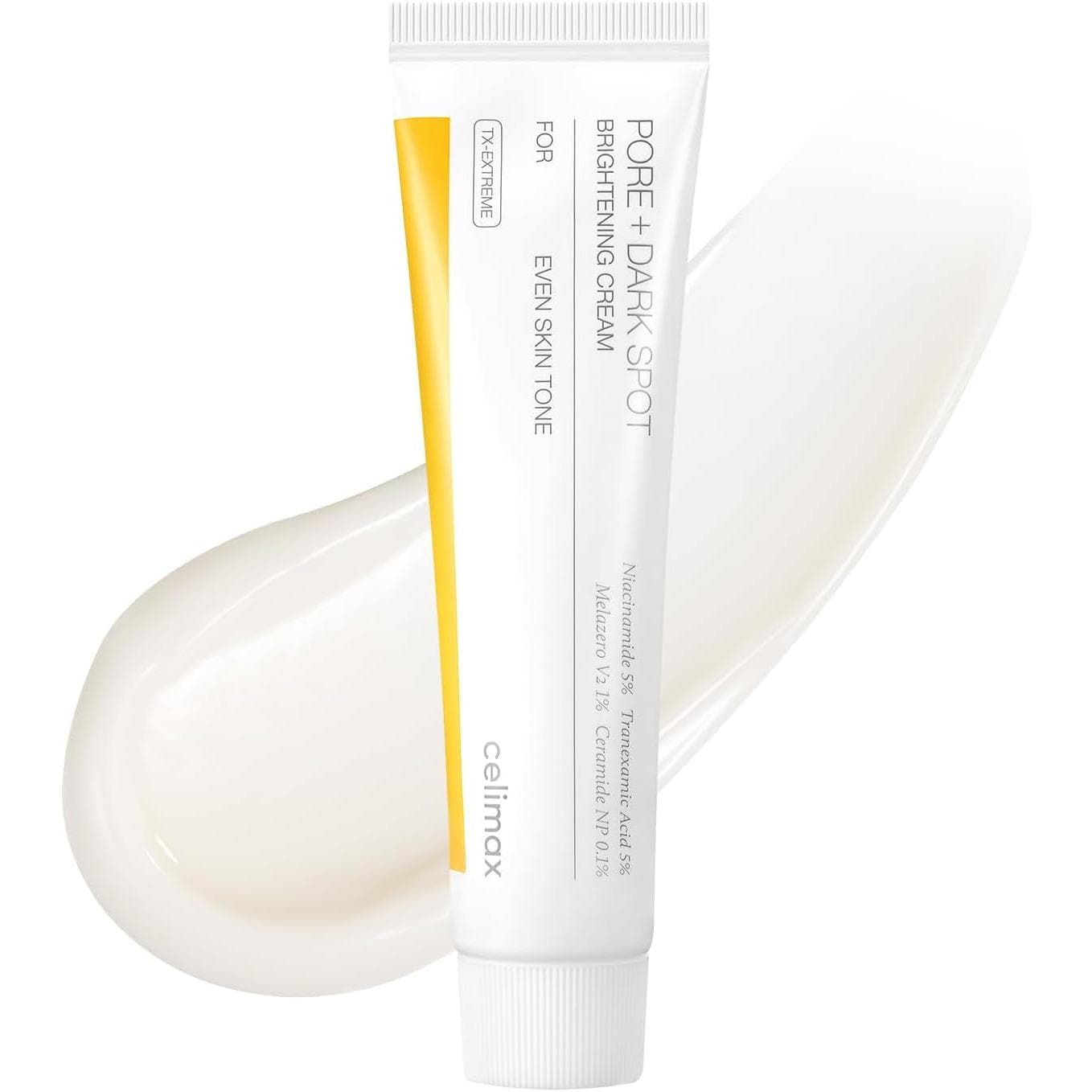 Celimax Crema iluminadora para puntos oscuros con niacinamida, ácido tranexámico, crema Txa, minimizador de poros, no irritante, hidratante, para pieles sensibles, 35 ml