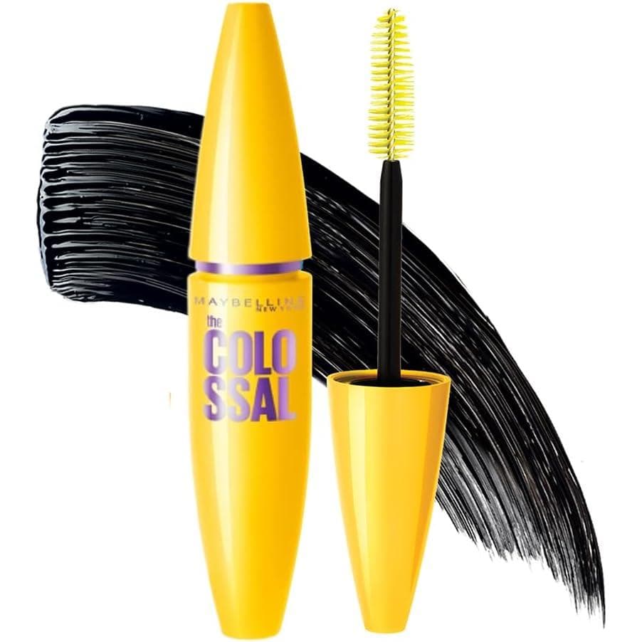 Maybelline Colossal Volum Express Máscara de Pestañas, Tono: Glam Black