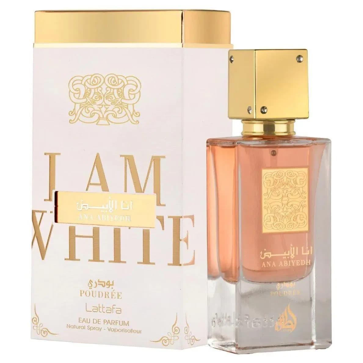 Lattafa Perfume árabe ANA ABIYEDH POUDREE 60ml