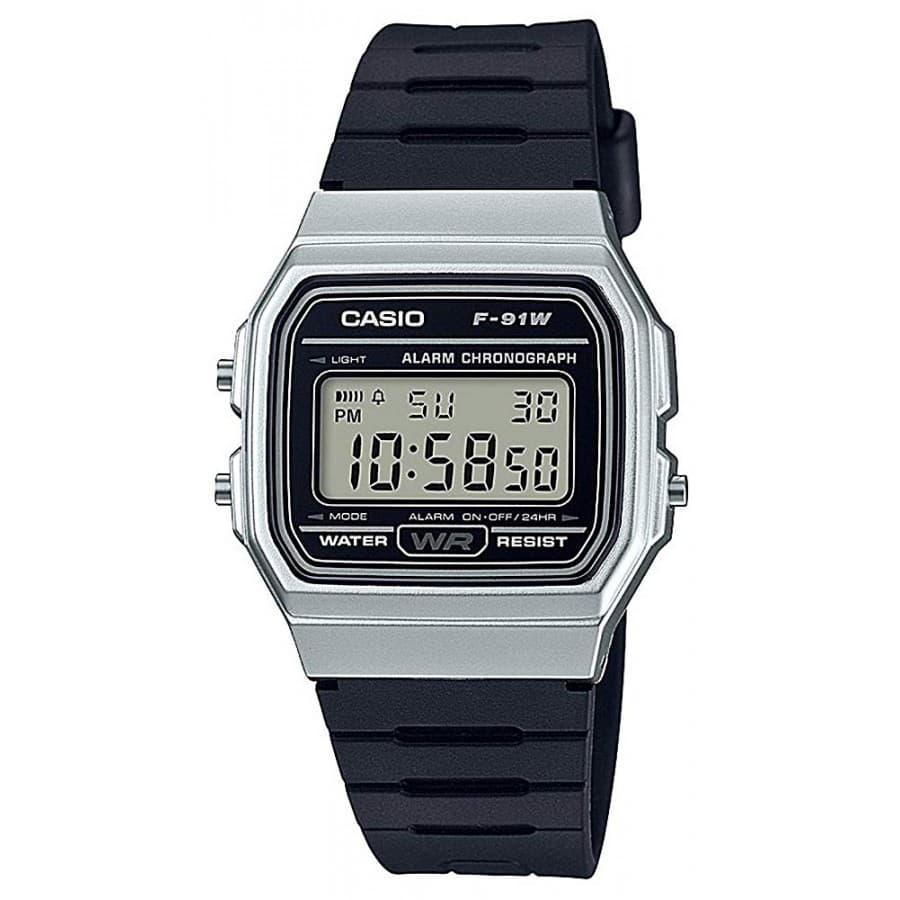 Casio F-91wm-7a Collection Reloj Para Unisex Color Plateado