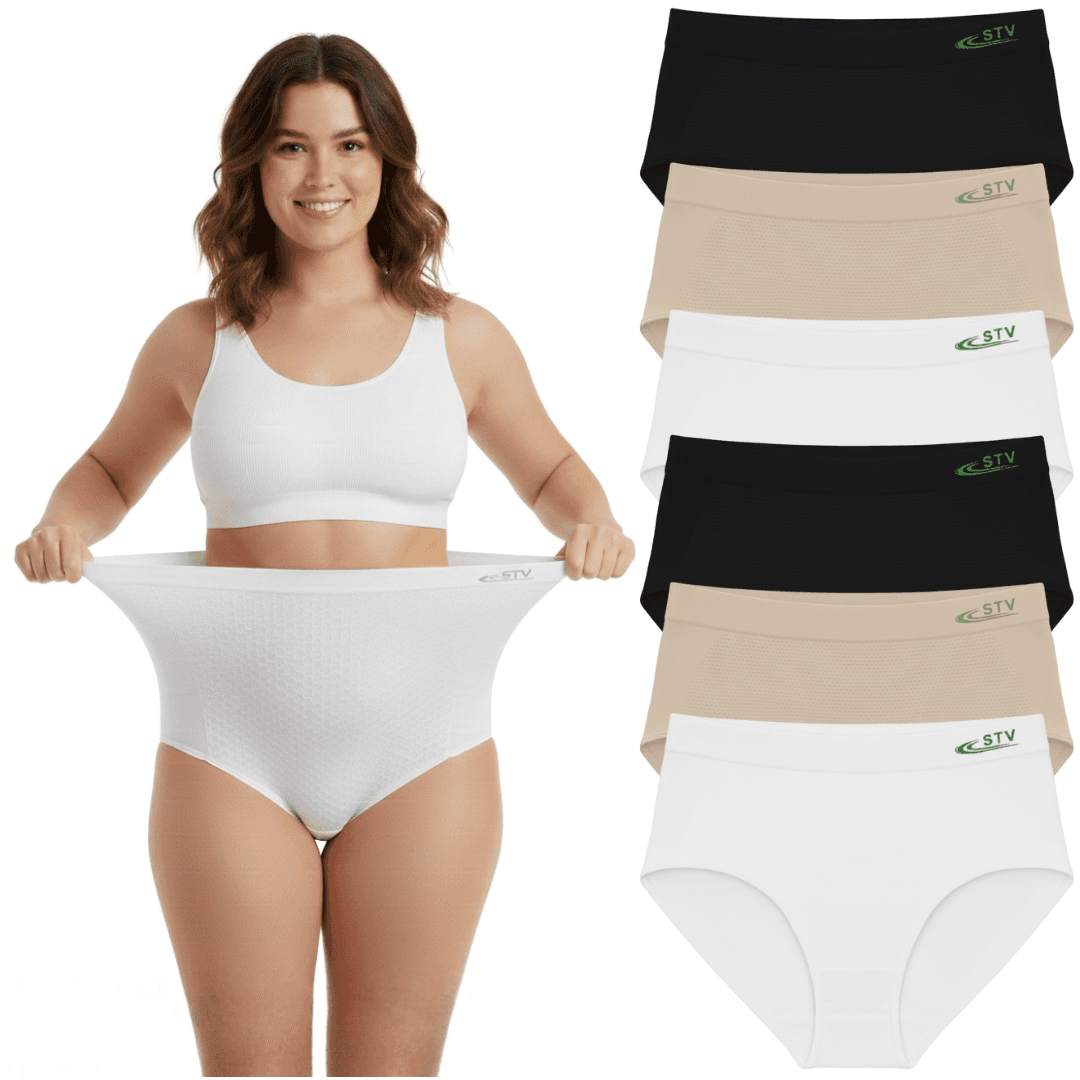 Idolika - Pack 6 - Braga alta reductora - Braga alta mujer - Braga reductoras mujer - Elasticas y sin costuras
