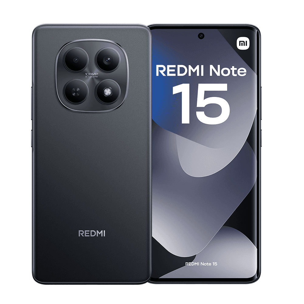 XIAOMI REDMI Note 15 8+256GB, Pantalla AMOLED FHD+ 6.77", MediaTek Helio G100-Ultra, Cámara 108MP, Batería 6000mAh