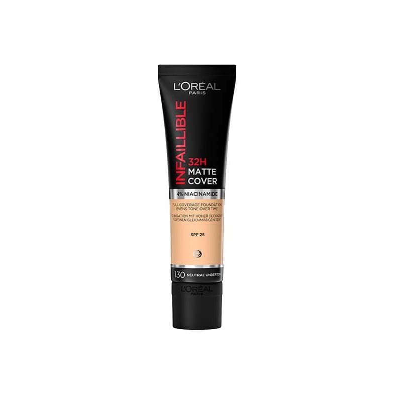 BASE L'OREAL INFAILLIBLE 32H MATTE COVER 130 NEUTRAL UNDERCOVER 30ML