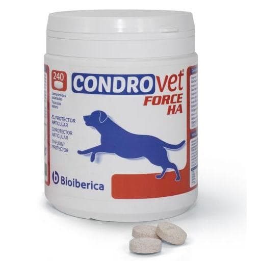 Bioiberica Condroprotector Condrovet Force HA para Problemas Articulares - 240 Tabletten