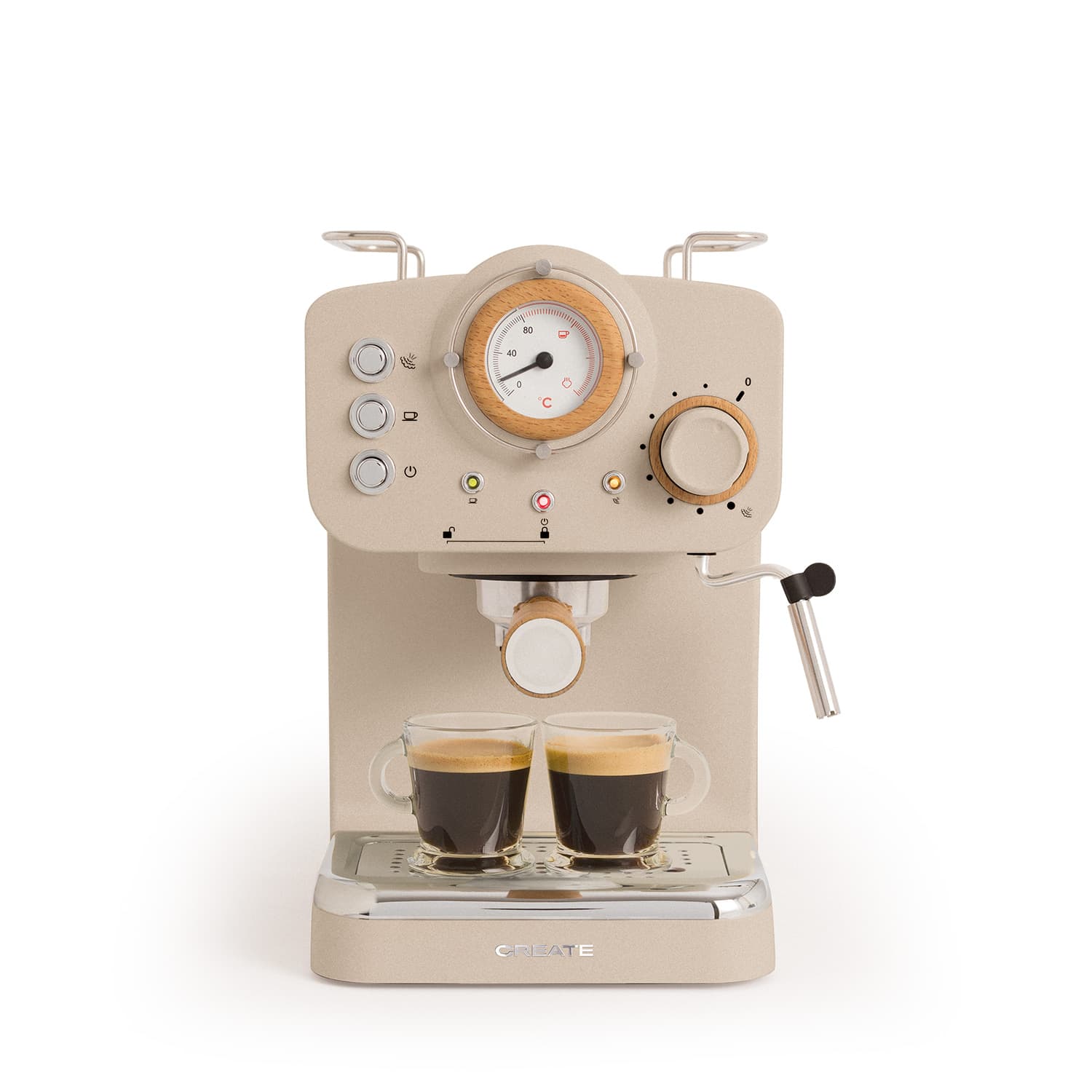 CREATE - Cafetera express acabado mate Presión 20 bar Capacidad 1,25L - THERA RETRO