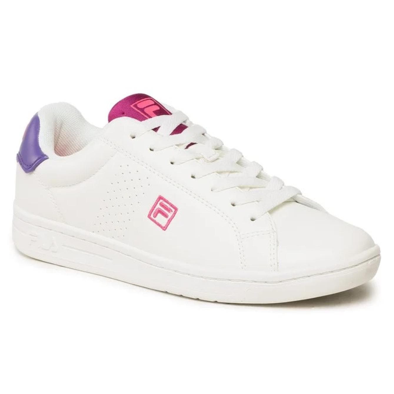 Fila - Zapatillas Crosscourt 2 Nt FFT0013.13157 , de piel y textil, con cierre de cordones y forro interior textil, color blanco