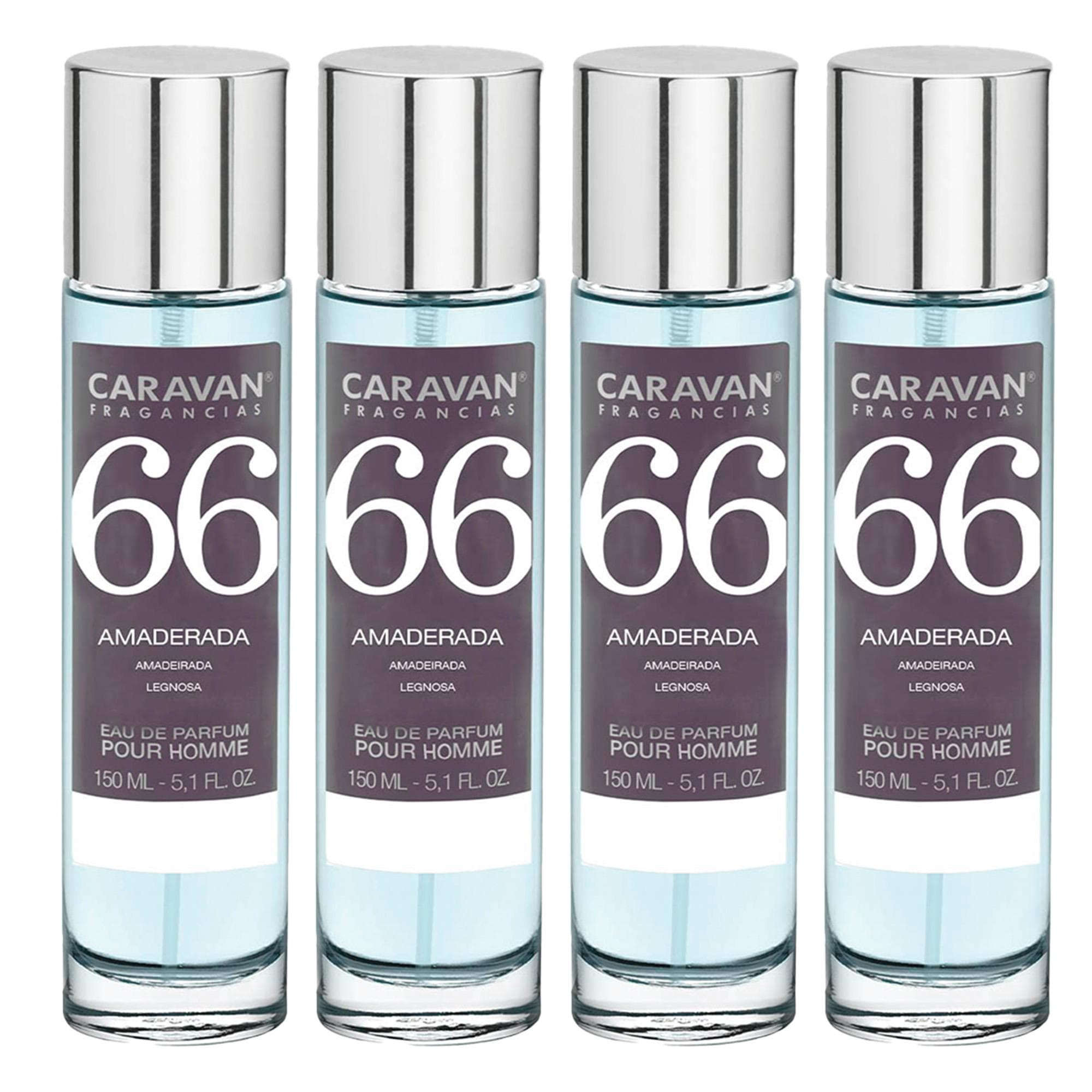 CARAVAN FRAGANCIAS Set de 4 frascos Perfume de Hombre Nº66, de 150 ml