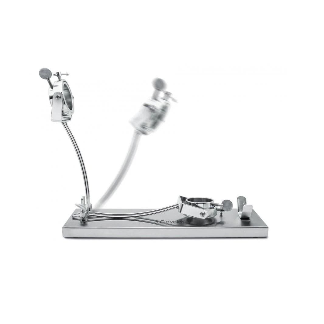3 Claveles Jamonero Soporte para Jamón en Acero Inoxidable Plegable Giratorio Profesional