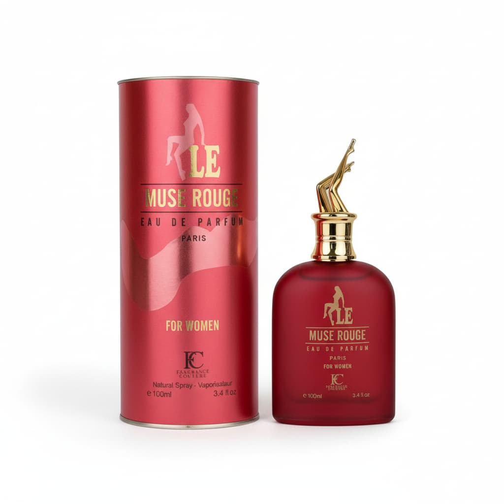 Perfume femenino Le Muse Rouge Eau de Parfum 100 ml. Fragancia intensa y elegante con un estilo sofisticado y femenino, ideal para uso diario o momentos especiales. Presentación cuidada y llamativa. 🚚 Envíos a España en 24/48 horas.