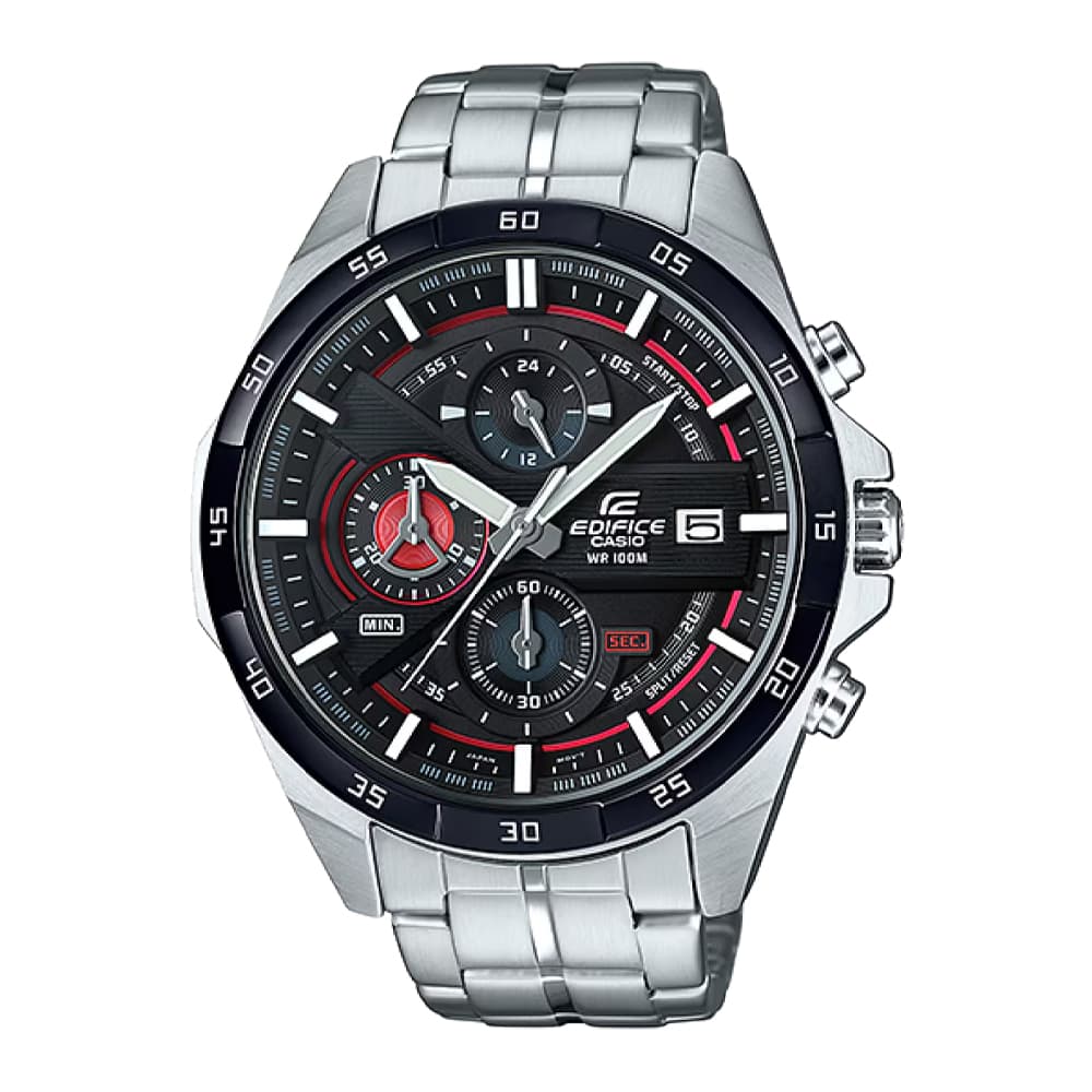 Reloj Edifice de Hombre Analogico Cuarzo Plata Brazalete EFR-556DB-1AV, Diámetro 49MM