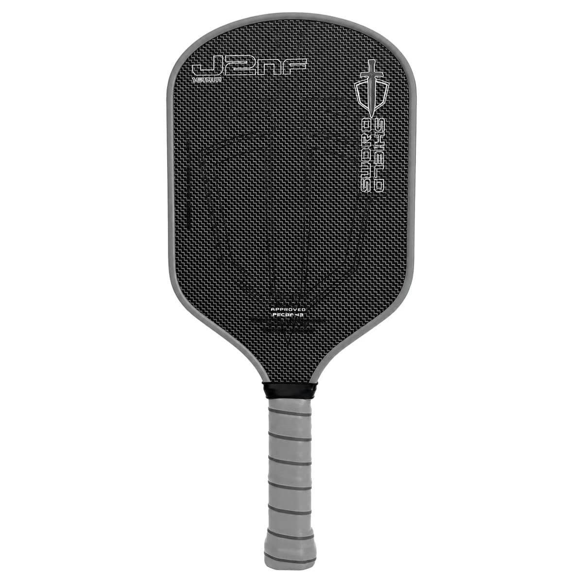Pala De Pickleball J2NF De 16 Mm Con Núcleo De Célula De Miel Y Superficie Tejida De Titanio Para Deportes De Rotación Alta Y Fitness