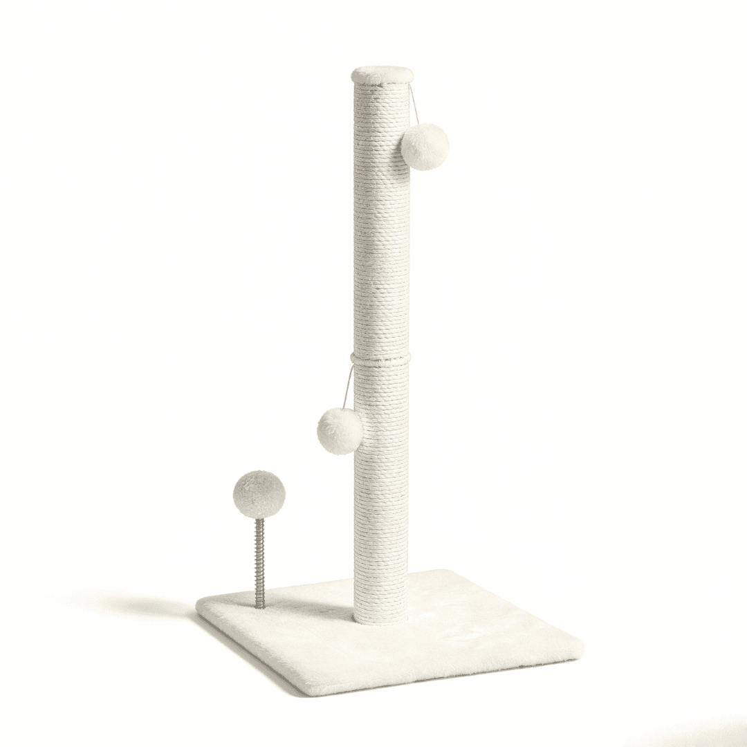 PETOO,Poste rascador XXL para gatos 40x40x83 cm – Rascador resistente con base estable, ideal para arañar, estirarse y cuidar las uñas de tu gato
