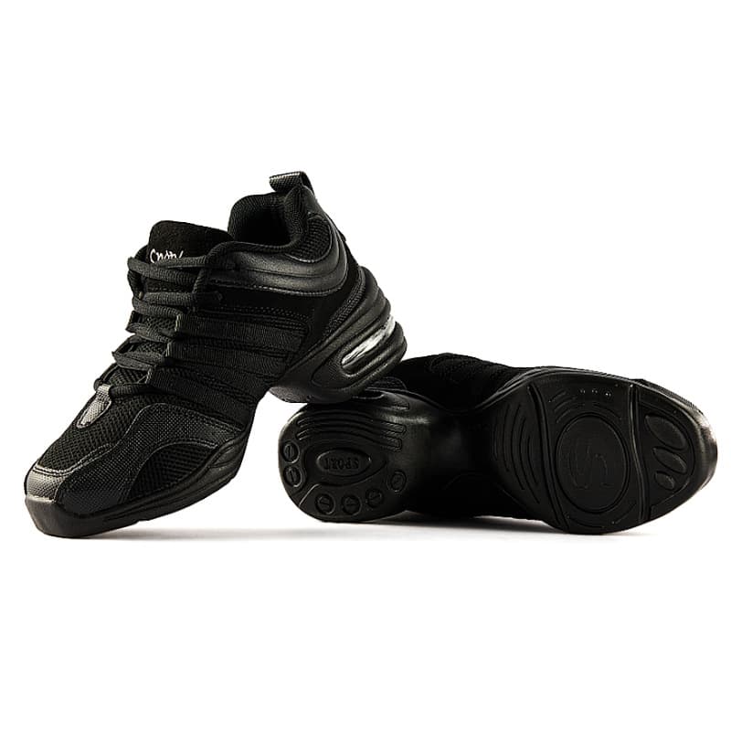 Zapatos De Baile Para Mujer En Malla Transpirable Color Negro Suela Suave Jazz Salsa Moderno Zapatos De Cuadrilla